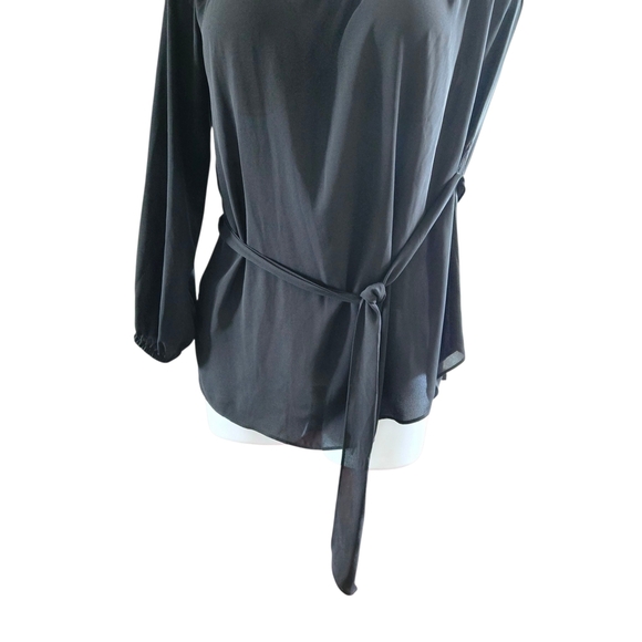 Ann Taylor Black Off-Shoulder Blouse - Picture 4 of 9